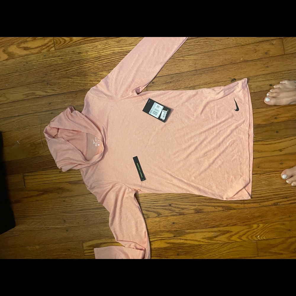 Nike Orange long sleeve workout top